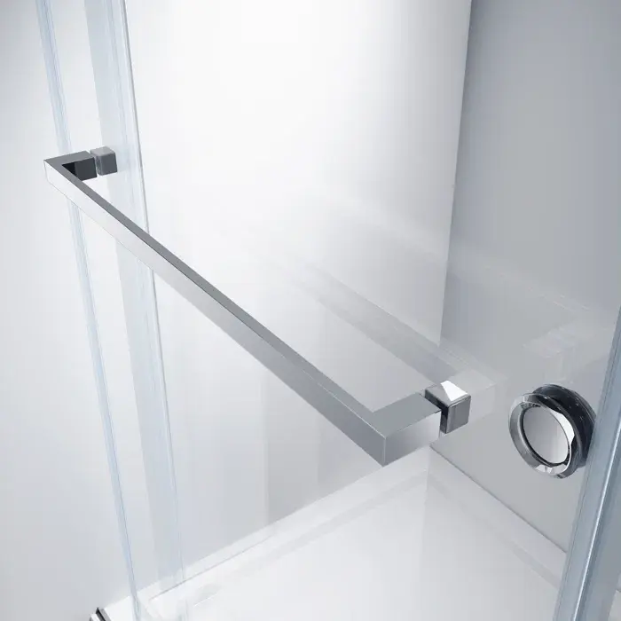 Thumbnail: 61-65"W x 76"H Double Sliding Frameless Shower Door