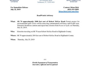 ROAD ADVISORY