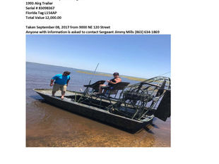 STOLEN AIRBOAT