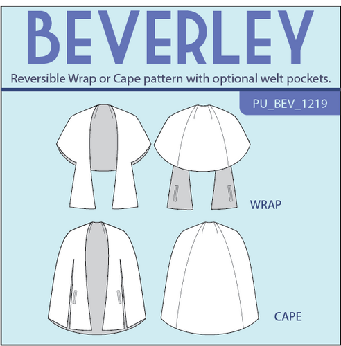 Beverley Wrap and Cape PDF pattern | patternunion