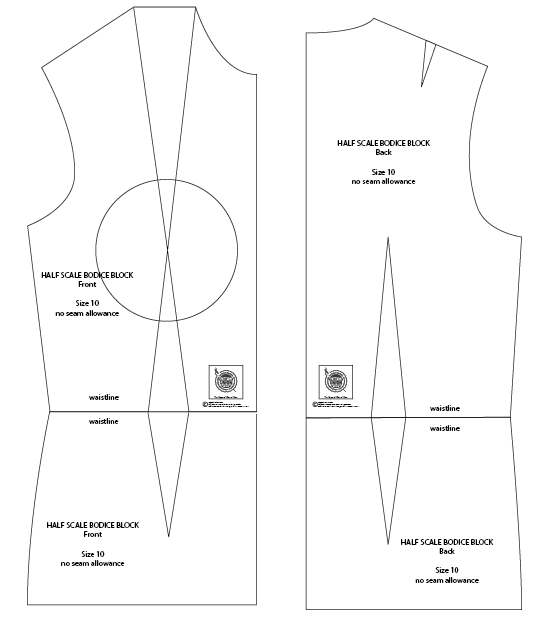 Half Scale Pattern Making Block