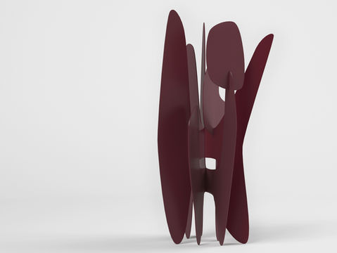 Segments 9
Sculpture, Aluminum, Paint