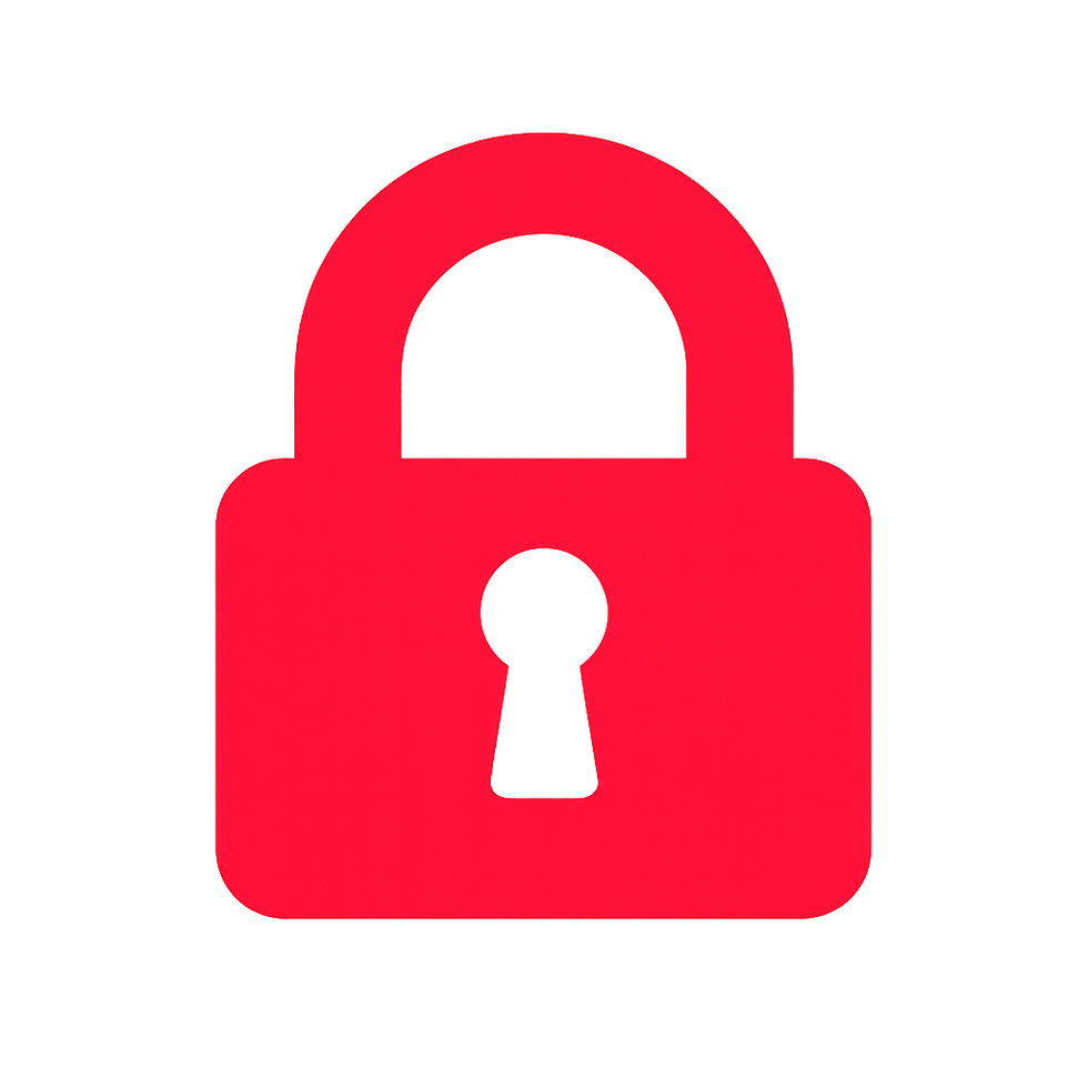 Red padlock icon