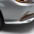 Modern Silver Car Rear Bumper