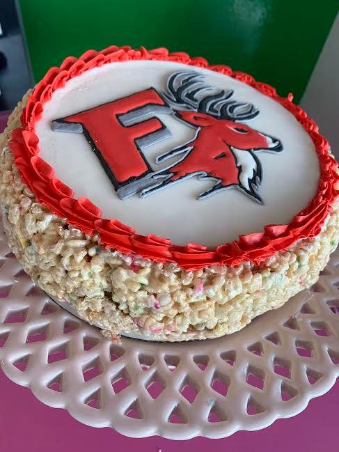 College Rice Krispy Cake (Please allow 5 days out of order date)