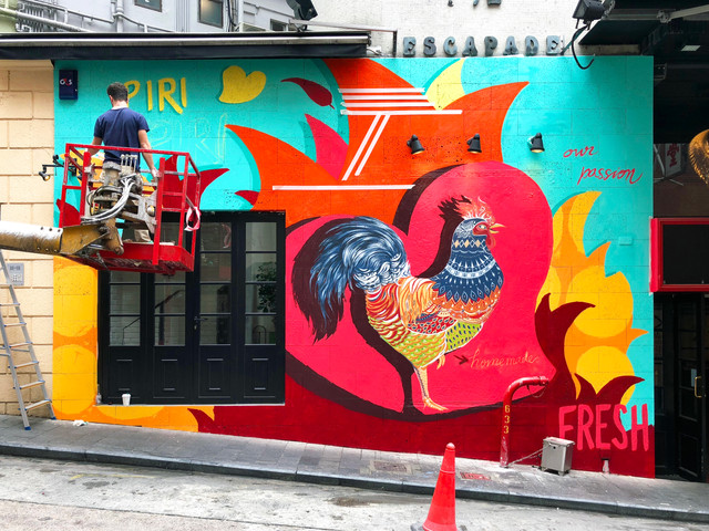 Mural Artist Axe Colours Hk Graffiti Artist Hong Kong