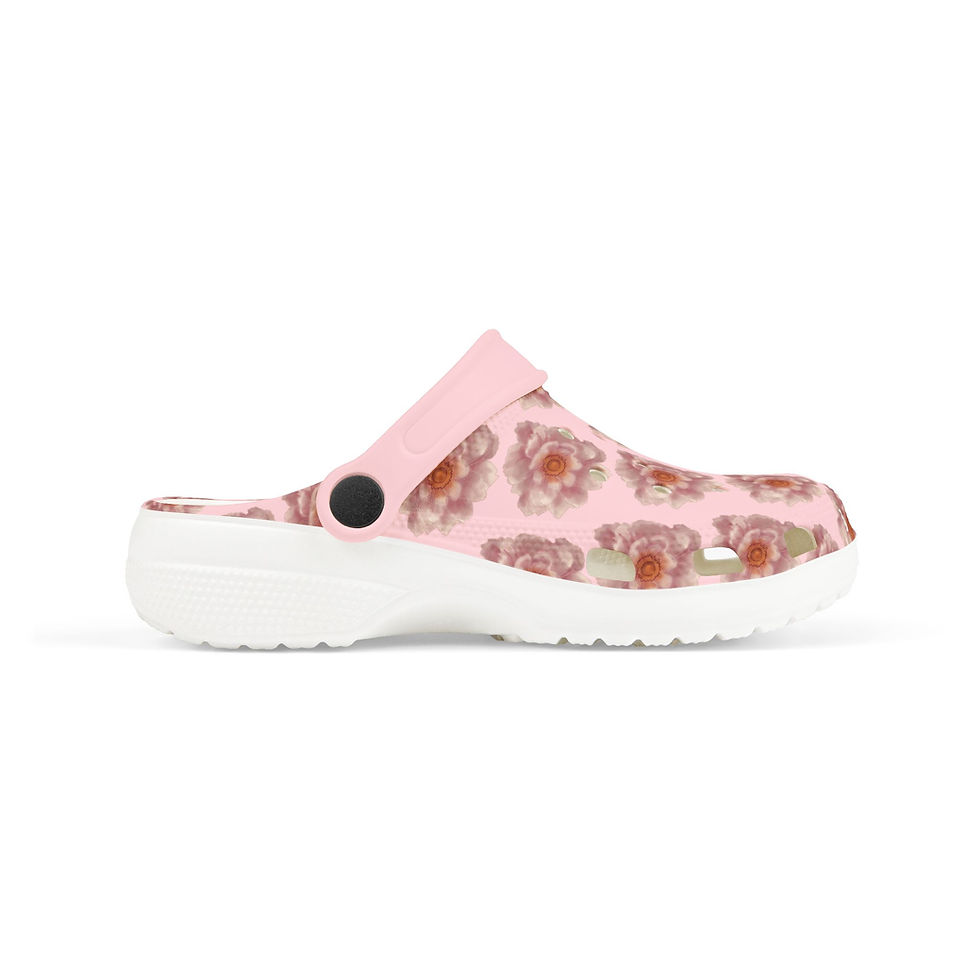 Thumbnail: Kids Floral Eva Foam Clogs — Pink & Purple Flower Slip‑Ons