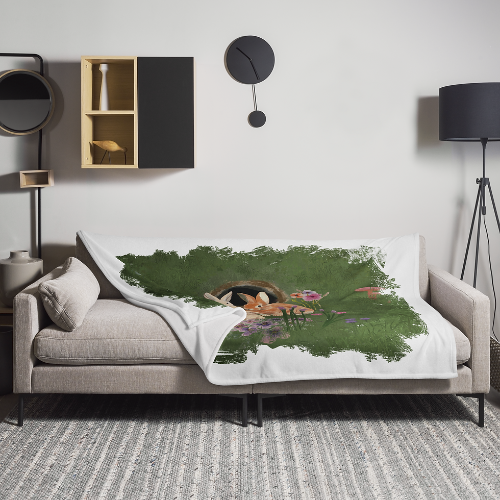 Thumbnail: Bunny Burrow Throw Blanket