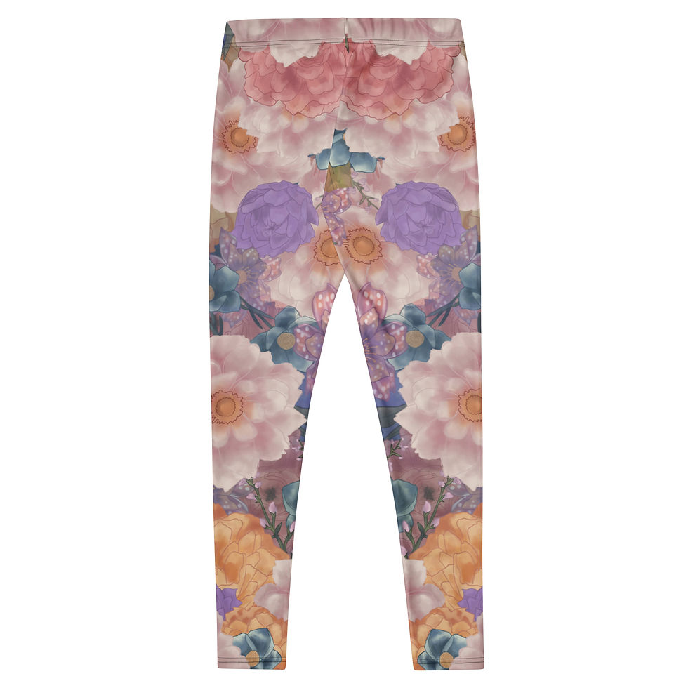 Thumbnail: Pink Unicorn Floral Leggings