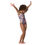 Thumbnail: Pink Unicorn Floral All-Over Print Kids Swimsuit