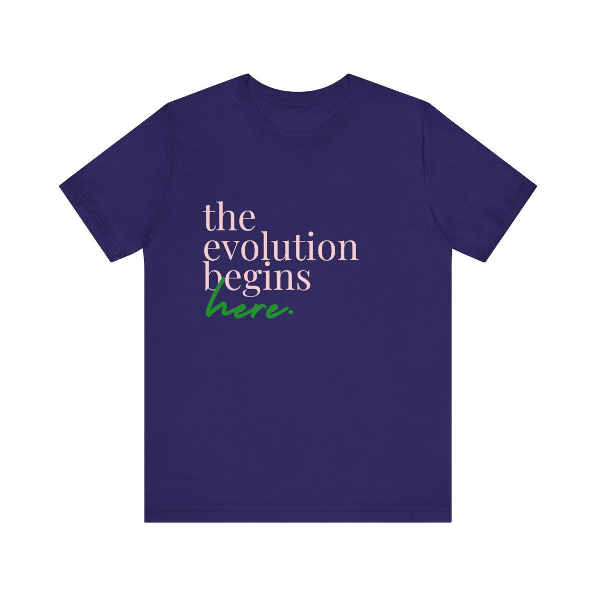 the evolution begins here Evolve Masters Short Sleeve Tee
