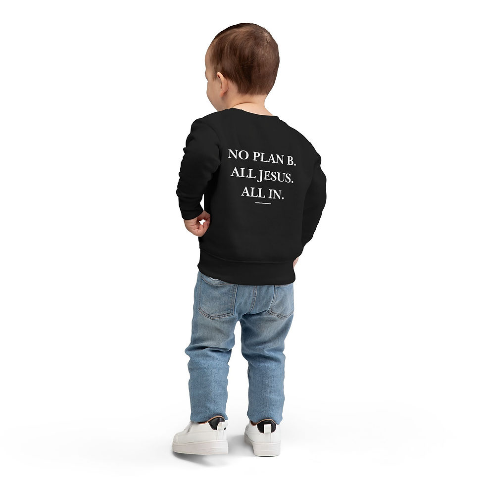 Thumbnail: Jesus Every Time Toddler Sweatshirt Black