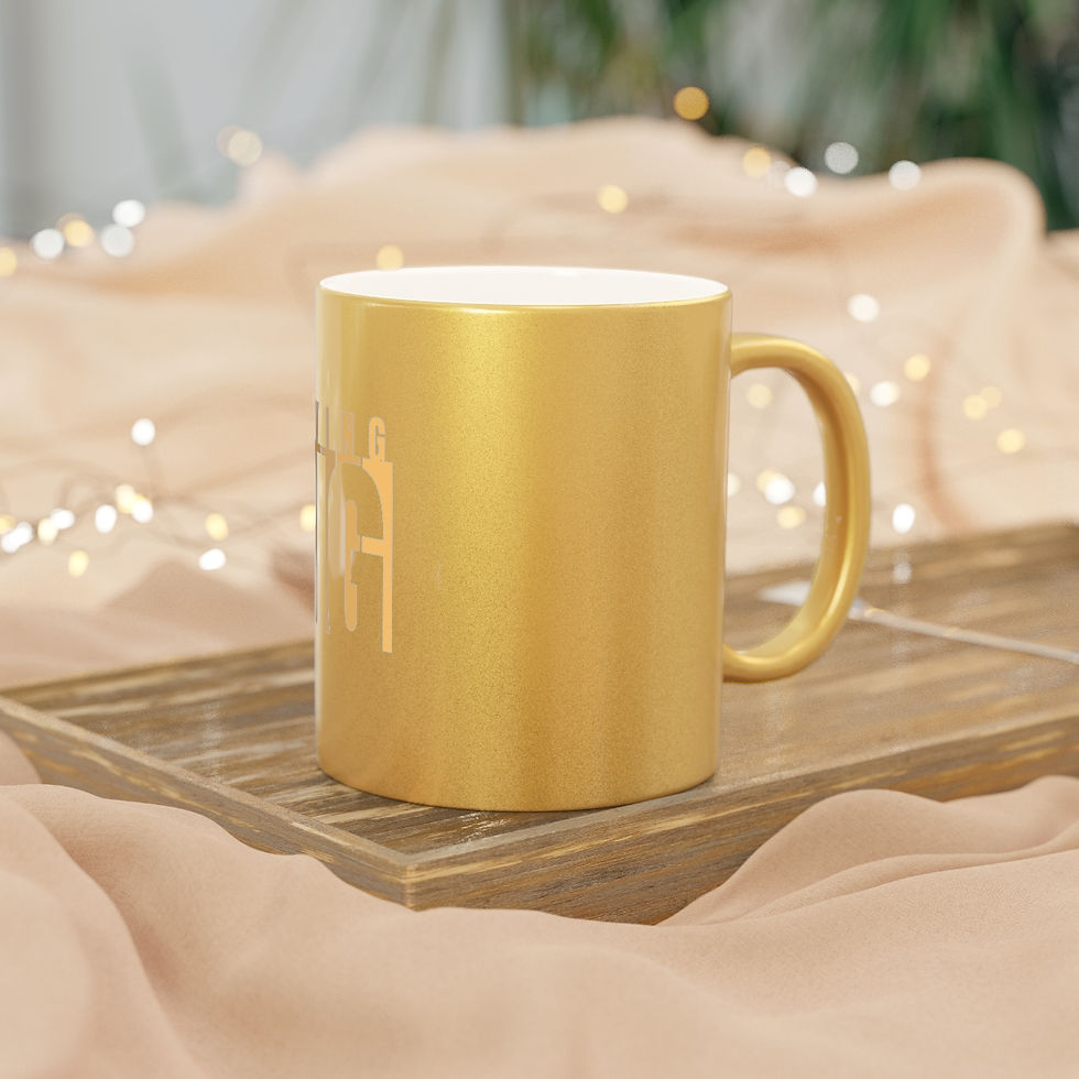 Thumbnail: Living Big Metallic Mug (Silver\Gold)
