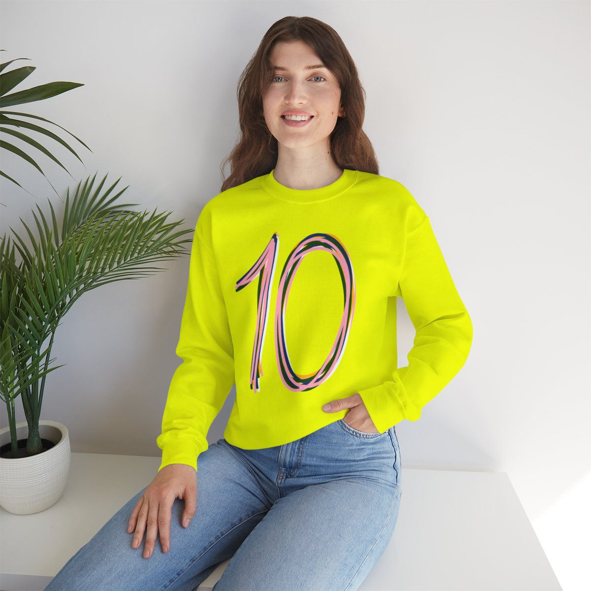 10 Scribble P Unisex Heavy Blend™ Crewneck Sweatshirt