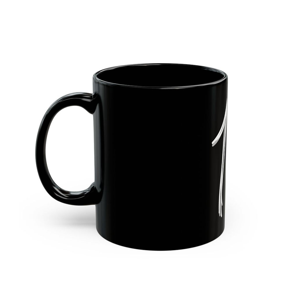 Thumbnail: 10 Scribble Black Mug (11oz, 15oz)