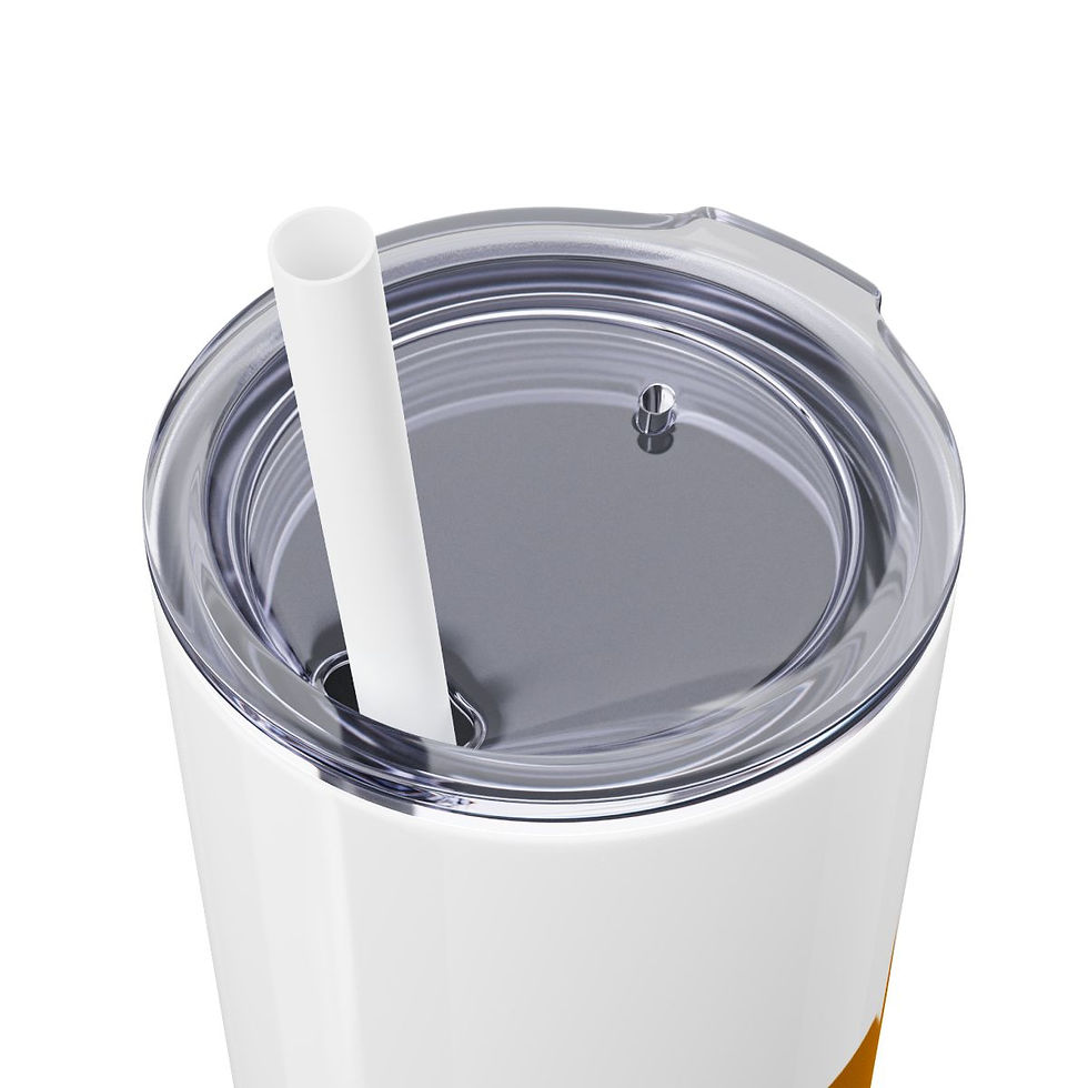Thumbnail: Any Way Yellow Skinny Tumbler with Straw, 20oz