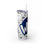 Thumbnail: 10 to Win AOP Blue Skinny Tumbler with Straw, 20oz