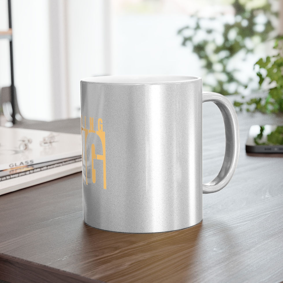 Thumbnail: Living Big Metallic Mug (Silver\Gold)