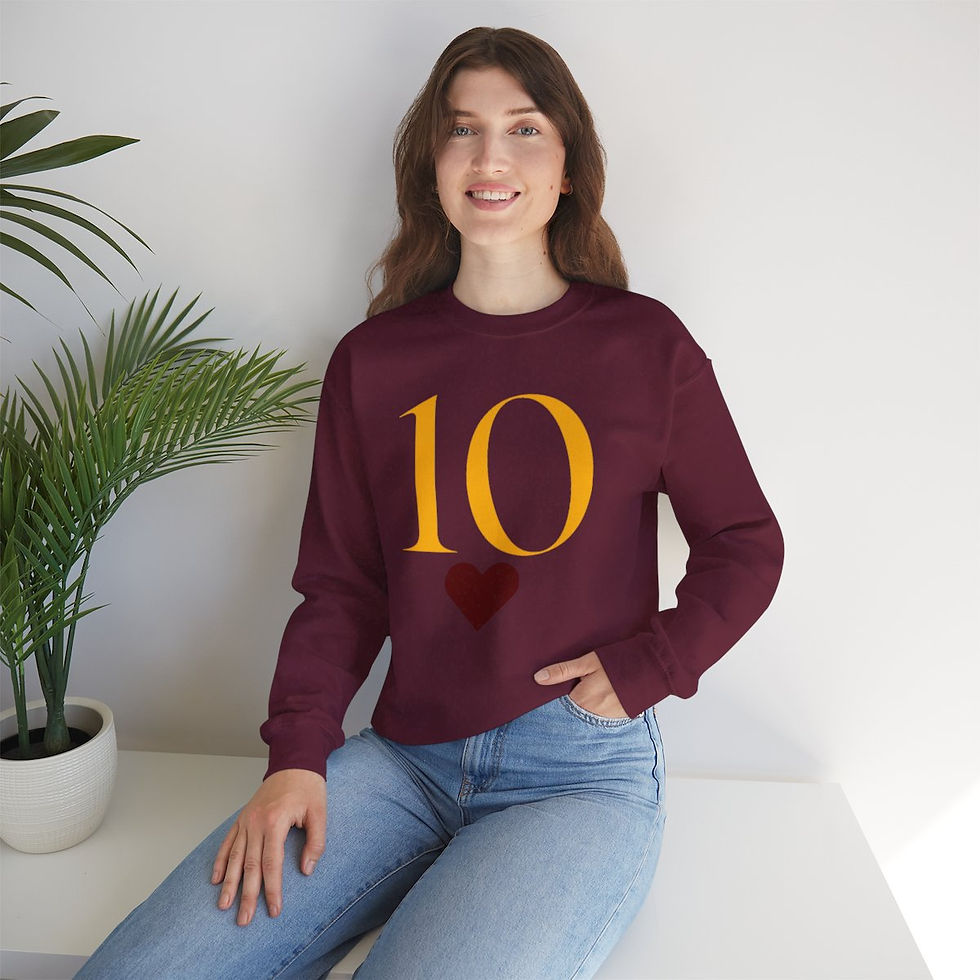 Thumbnail: 10 Maroon Heart Unisex Heavy Blend™ Crewneck Sweatshirt