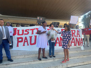 Organizaciones de jóvenes y mujeres exigen justicia y reparación por el Feminicidio de Paula Santana.