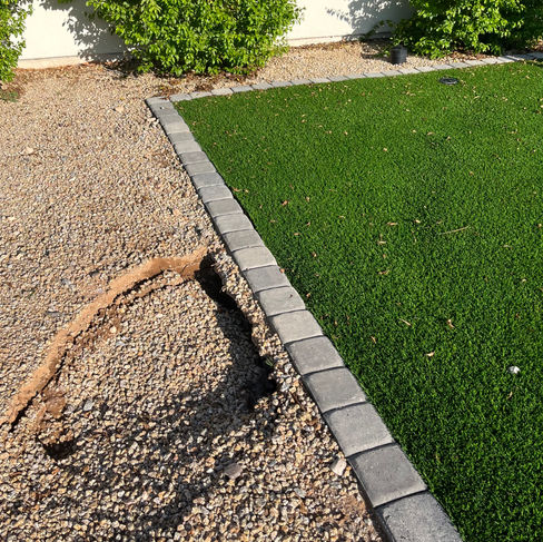 Dirt settling due to rain because of lack of compaction