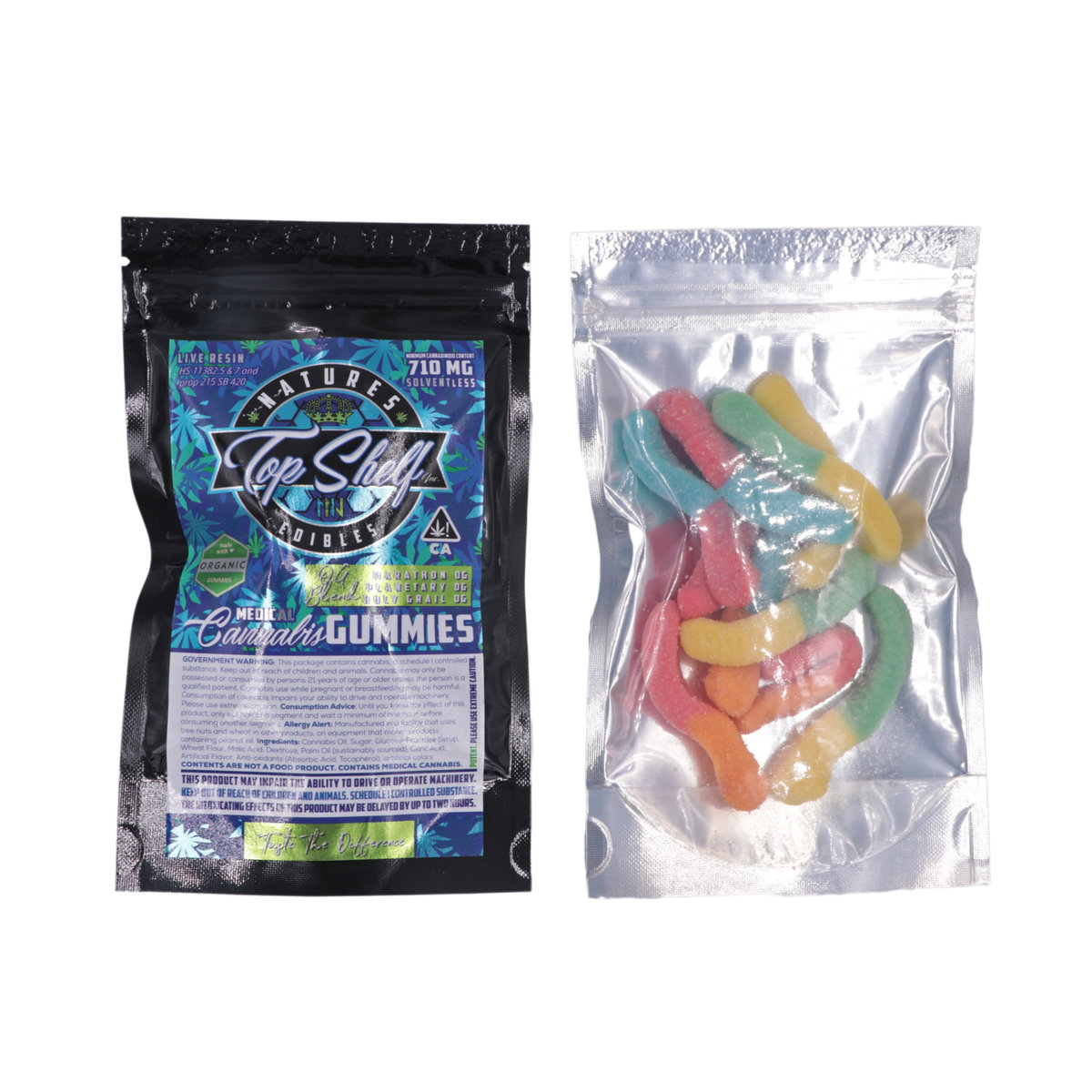 Live Resin Sour Worms — 710mg