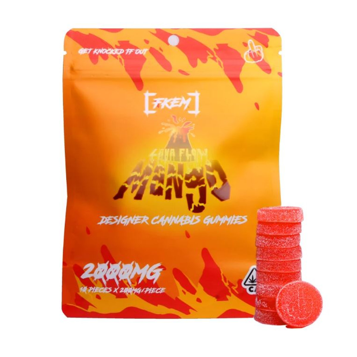 THC Designer Cannabis Infused Gummies 2000mg view 2