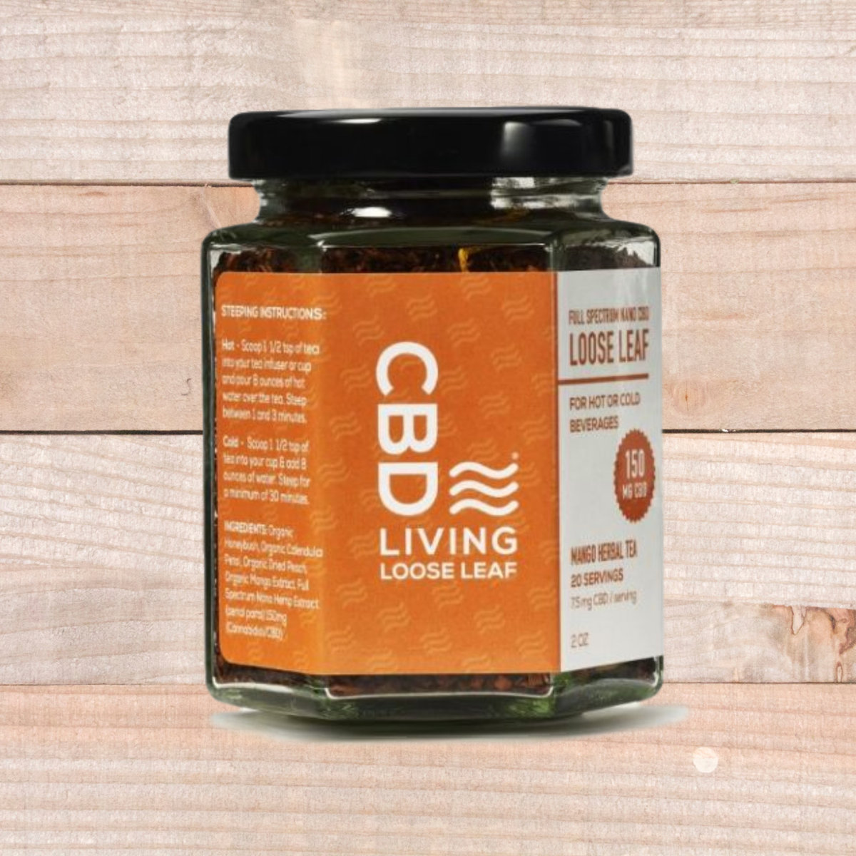 CBD Loose Leaf Mango Herbal Tea 150mg