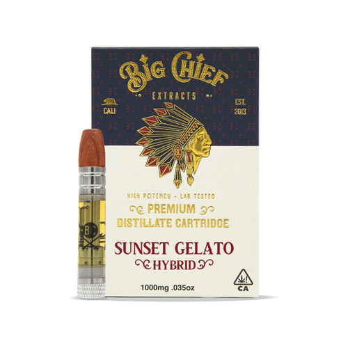 BIG CHIEF EXTRACTS Premium Distillate Cartridge 1 Gram theherbcollective