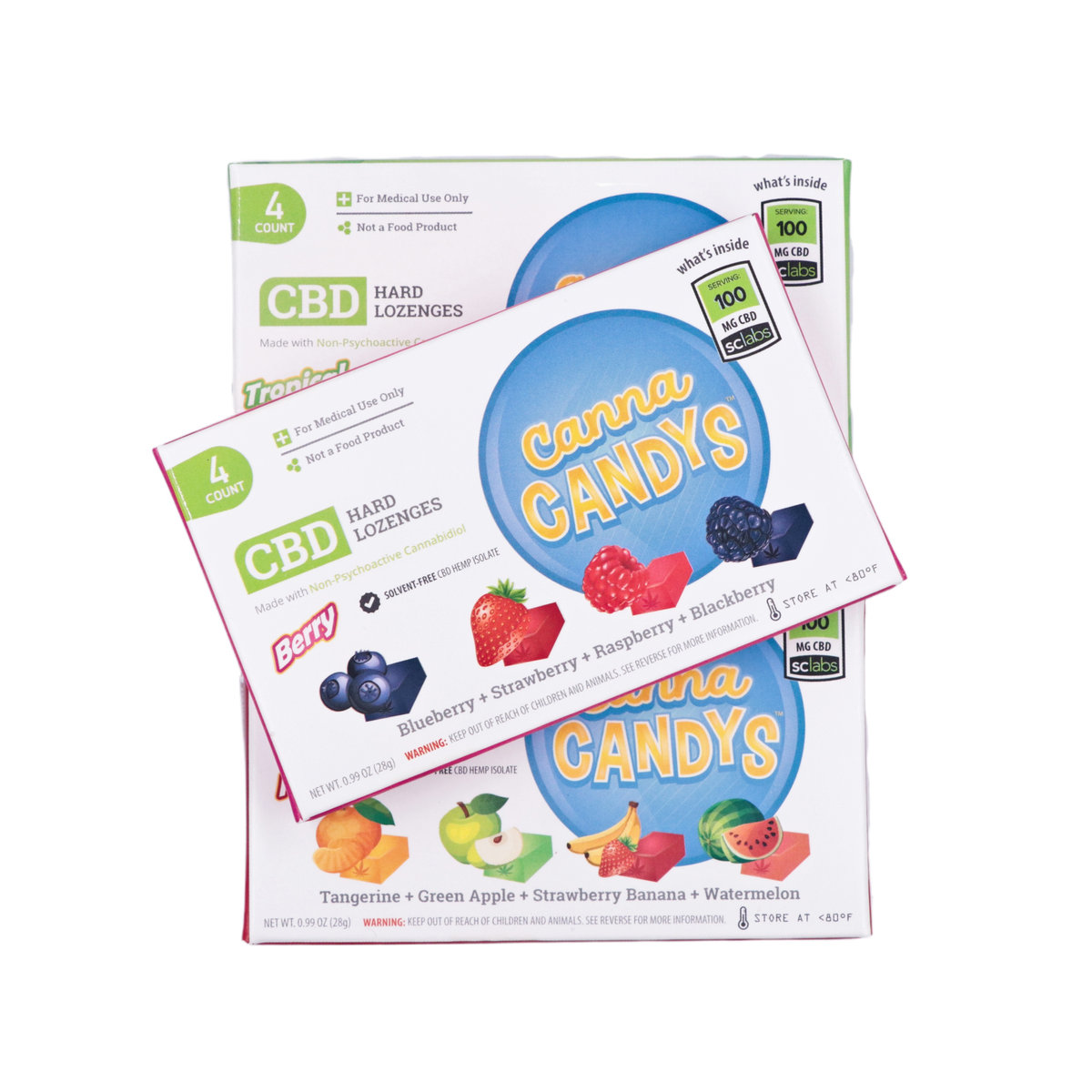 CBD Hard Candies 4 Pack