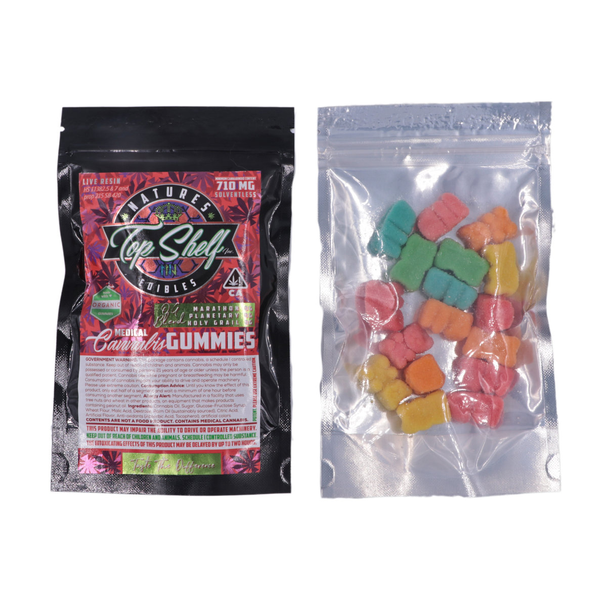 Live Resin Gummy Bears — 710mg