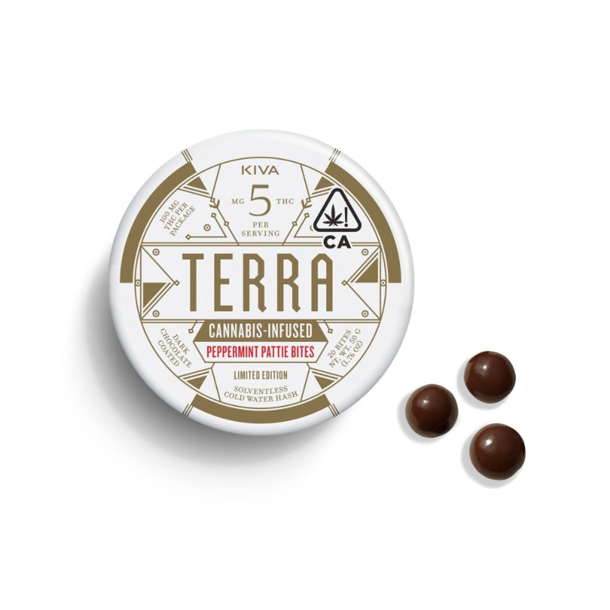 Terra Peppermint Patties Bites 100mg