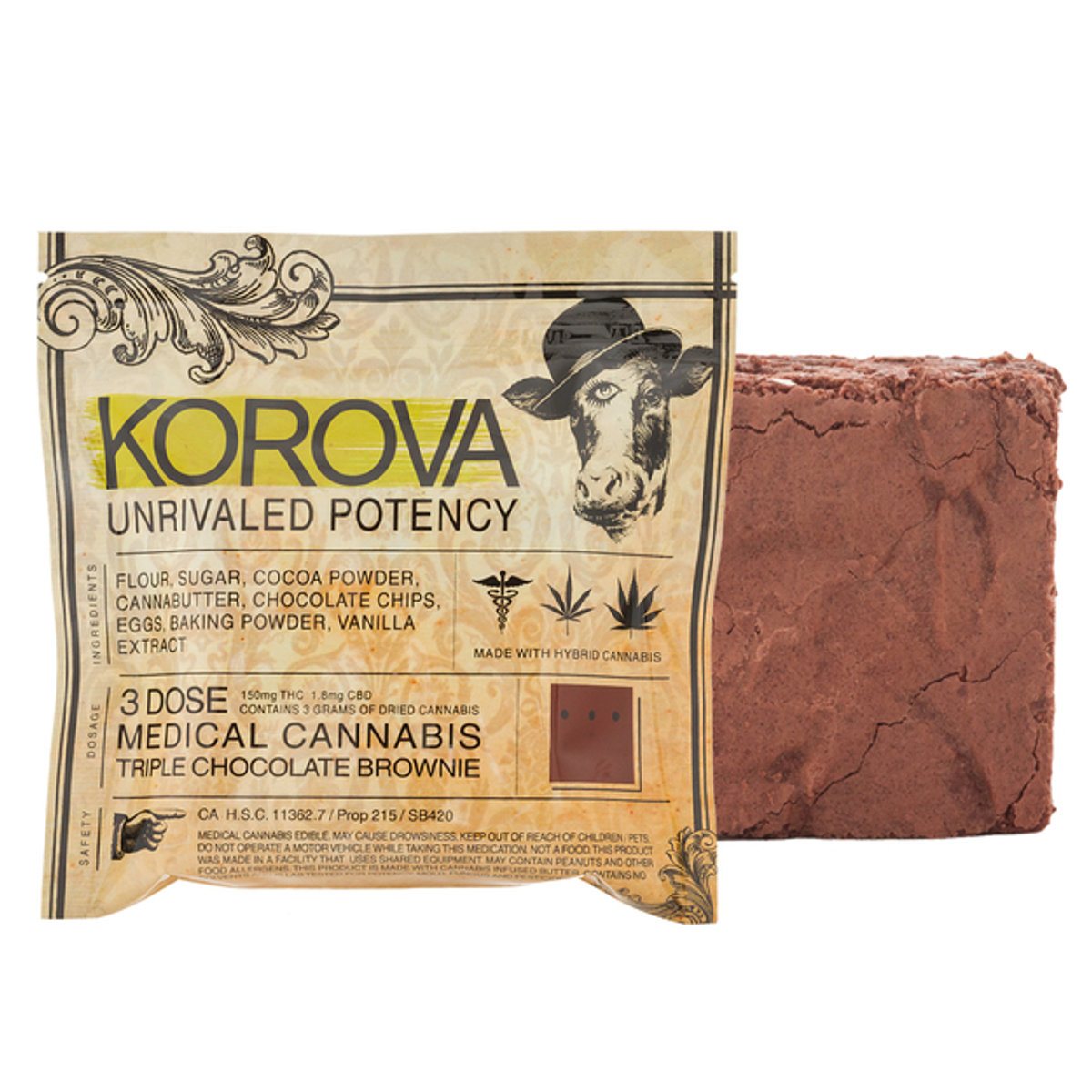 Triple Chocolate Brownie 150mg view 2