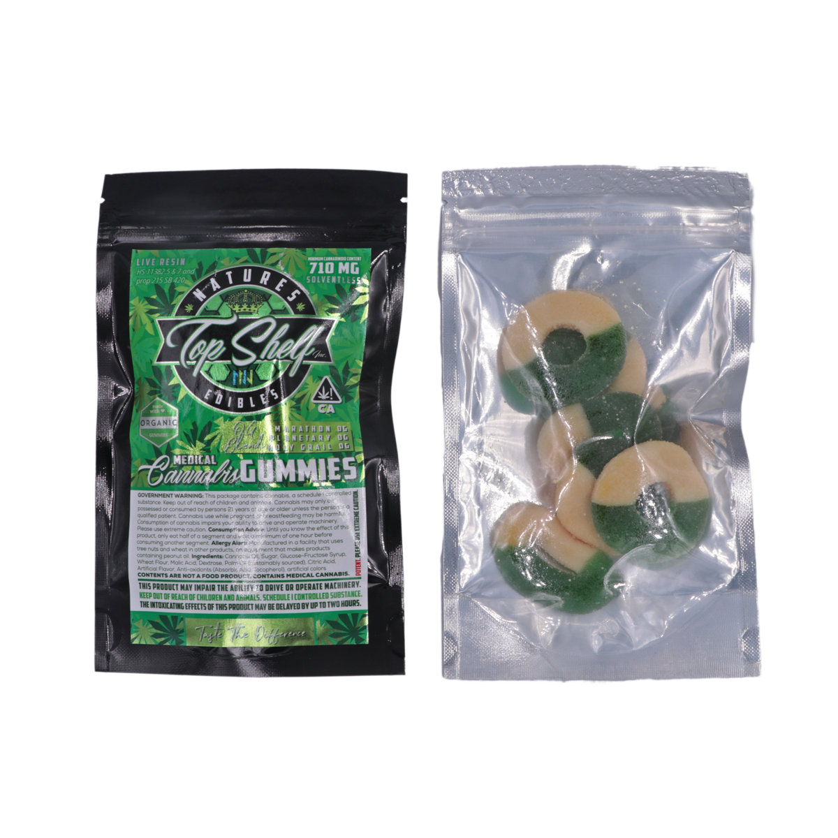 Live Resin Green Apple Rings — 710mg