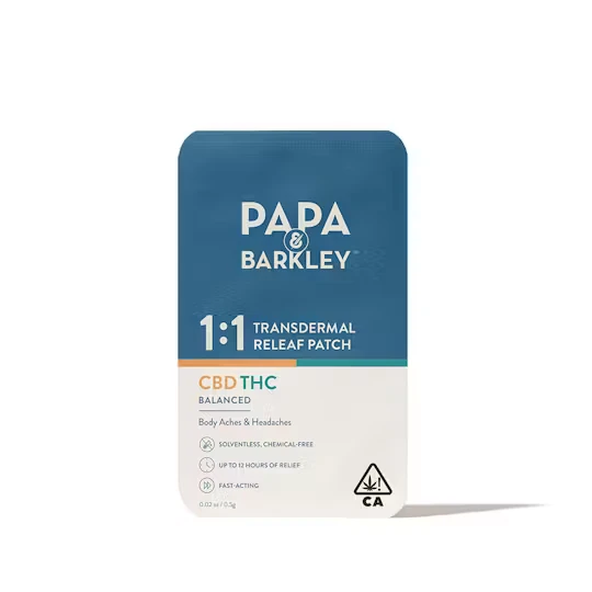 1:1 Transdermal Releaf Patch 30mg