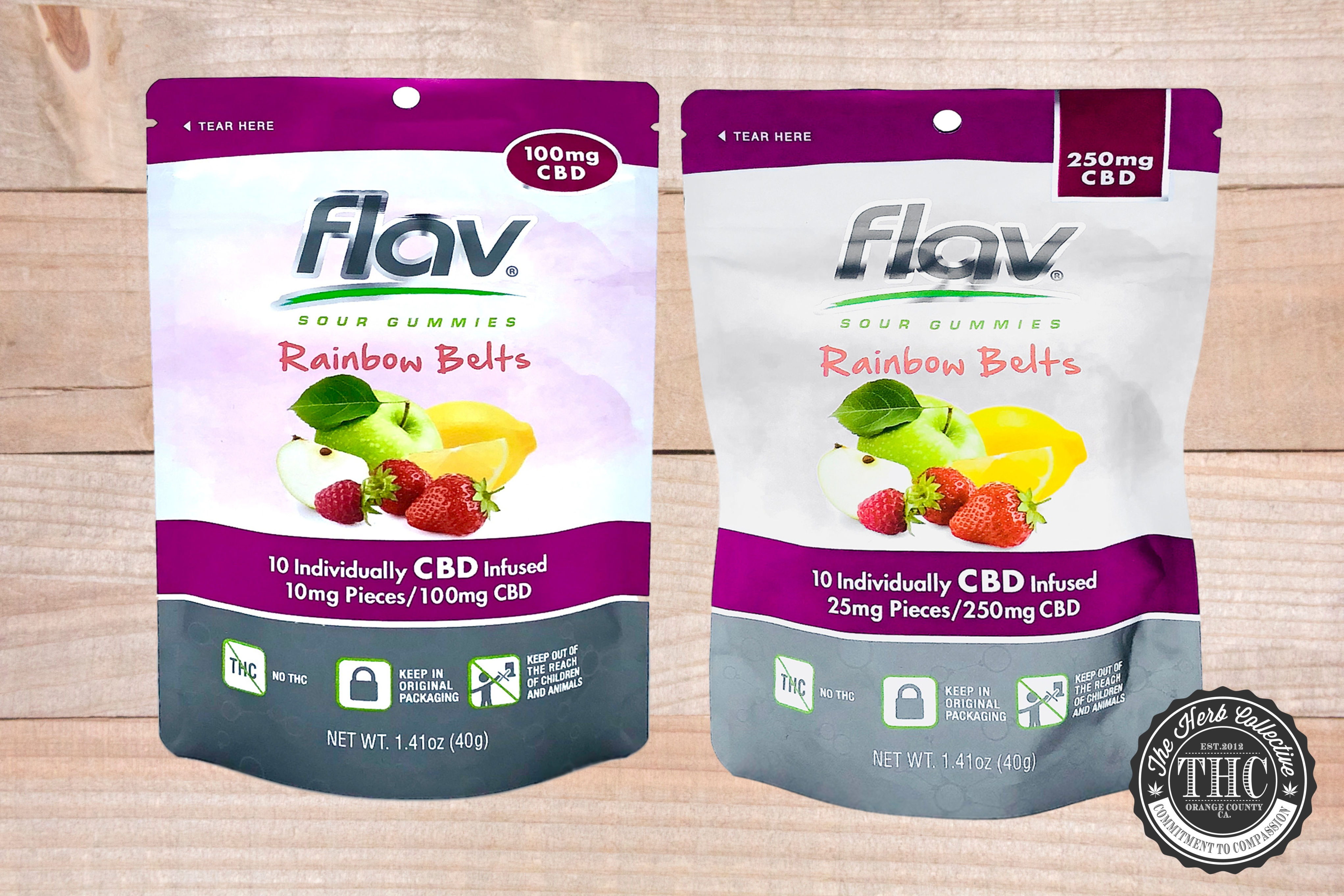FLAV | CBD Rainbow Belts | 100mg - 250mg