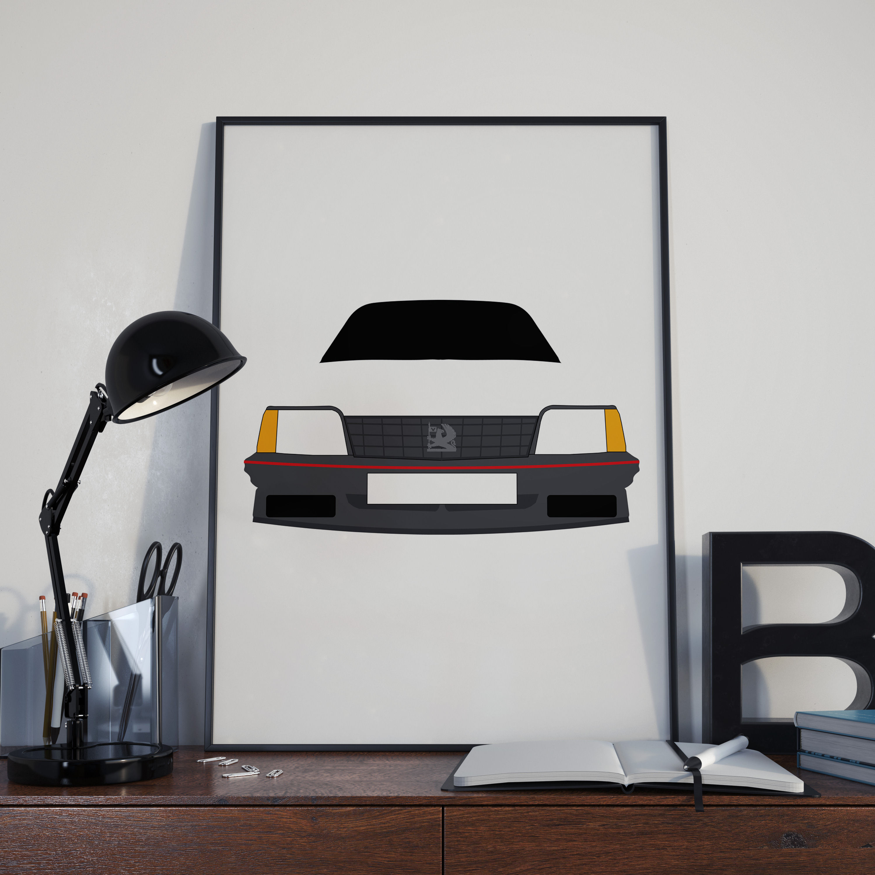 Vauxhall Cavalier MK2 Square Grille Print
