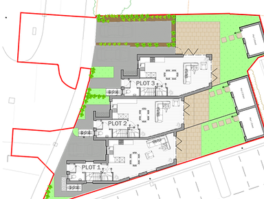 Cad drawing  masteplanning application planning drawings new development infill site Bath, Bristol, Somerset architect listed buildings floor plans property development master planning