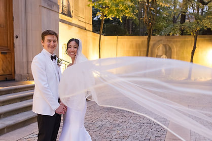 Bride and Groom at Meridian House, Washington DC. 