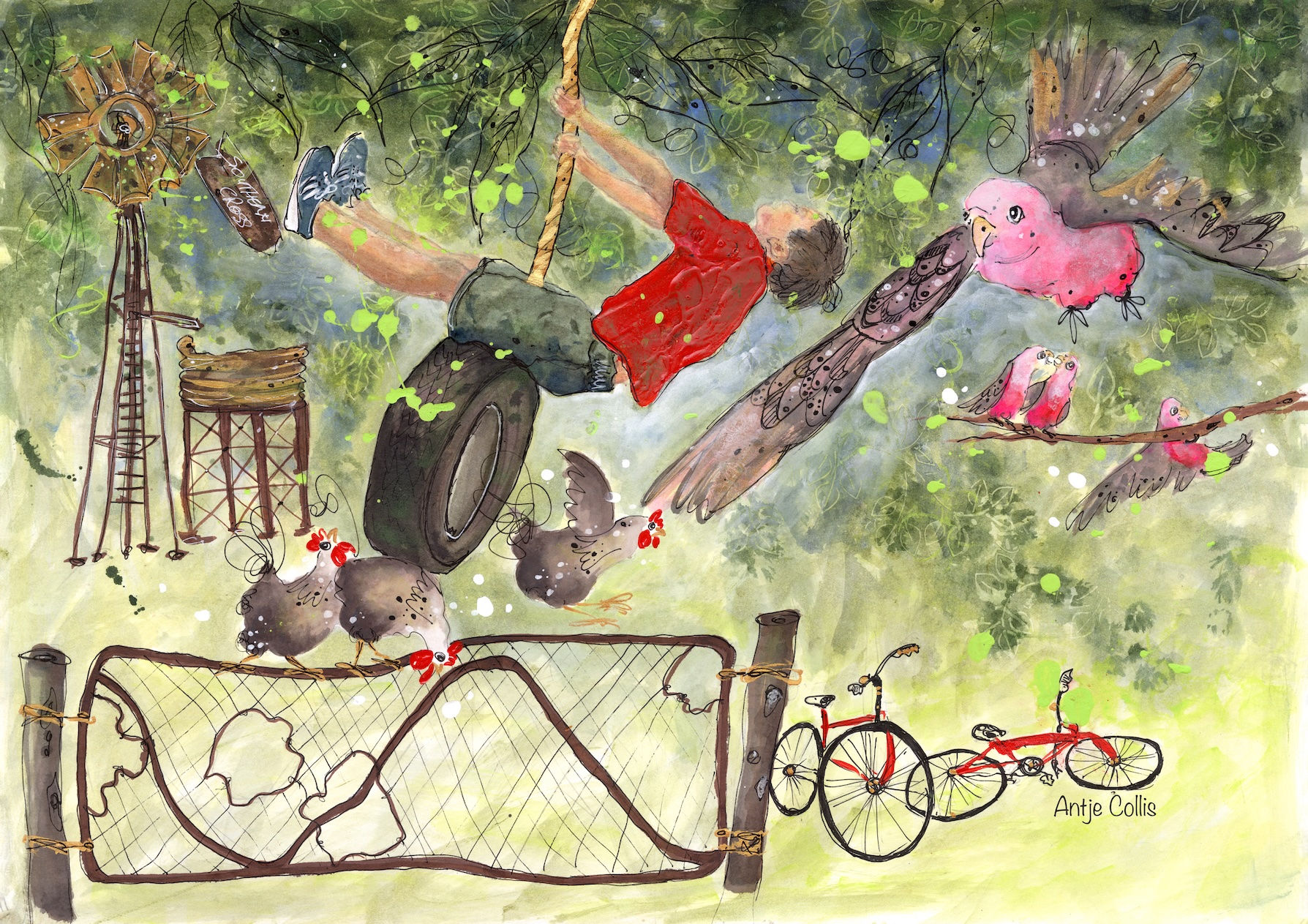 Australiana - Look Out Chooks