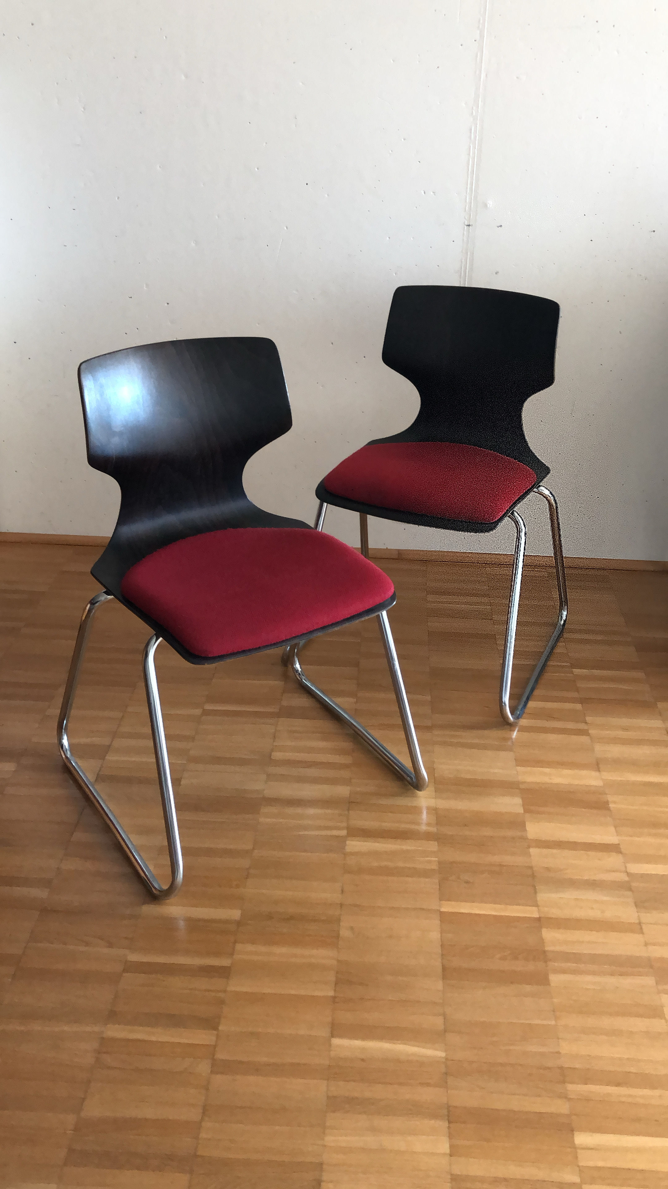 2 sedie di Adam Stegner per Flötotto, anni 60