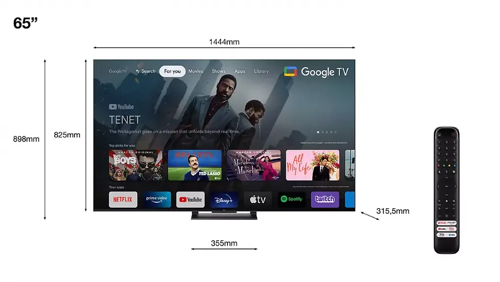 Miniature : Tv QLed Smart 65p 164 CM UHD 4K Garantie 2 Ans TCL