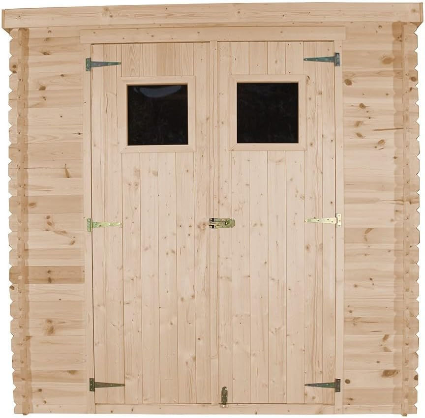 Miniature : Abri de Jardin en Bois - Stockage extérieur l 204 x L 204 x H 200 cm