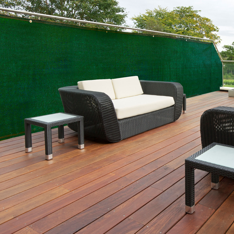 Miniature : Brise vue renforcé 1 x 10 M vert 220 gr/m² luxe PRO
