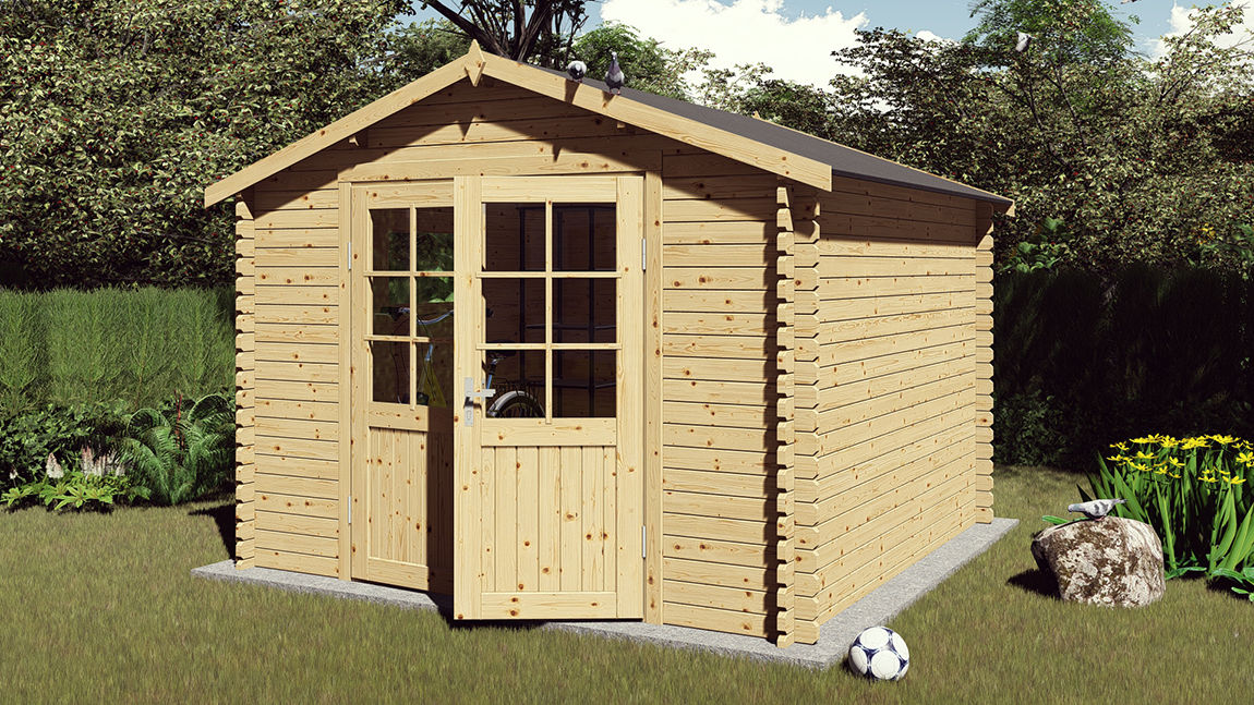 Abri de jardin bois Ep. 30mm, 8m² Garantie 2 ans