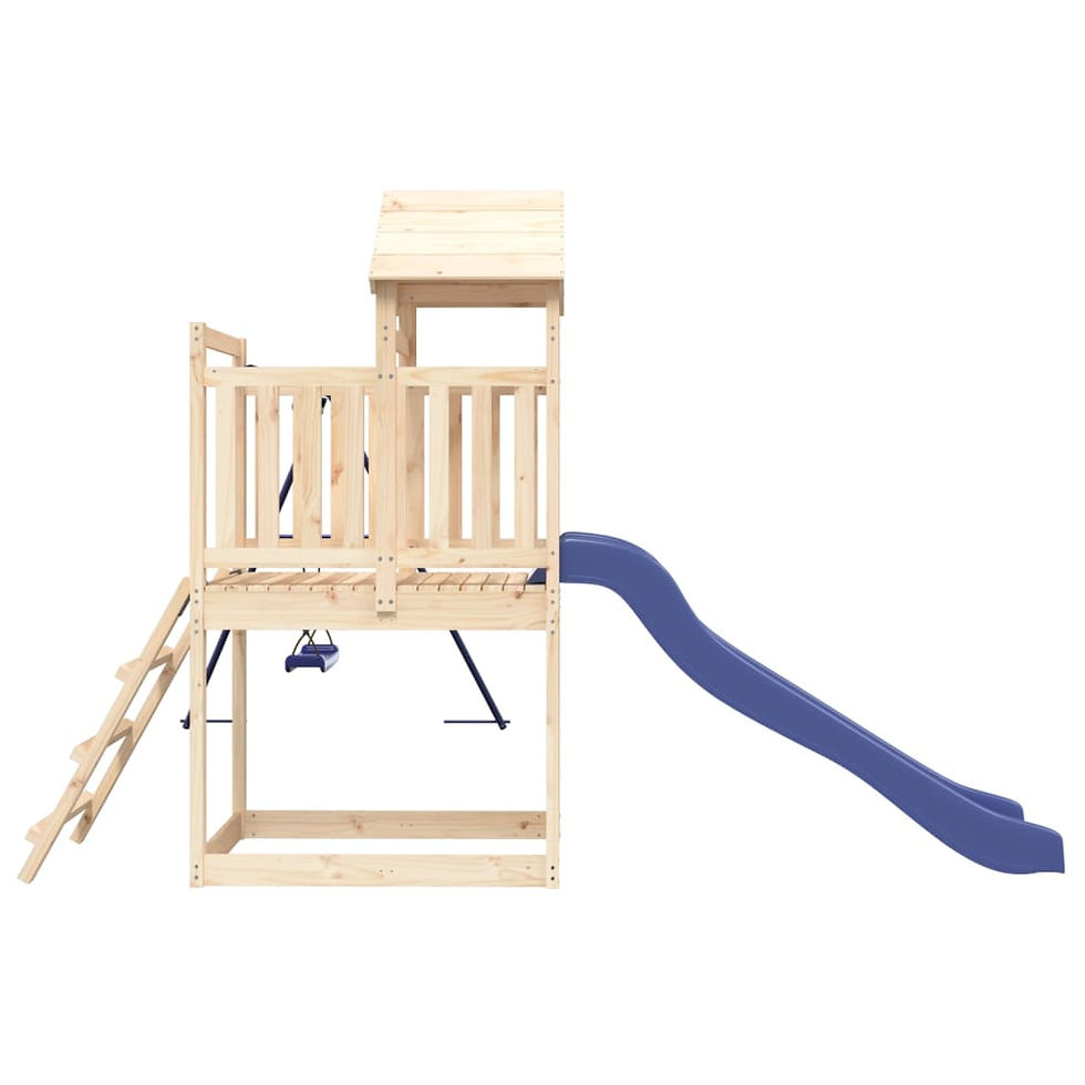 Miniature : Aire de jeux d'extérieur bois de pin massif Avec Toboggan