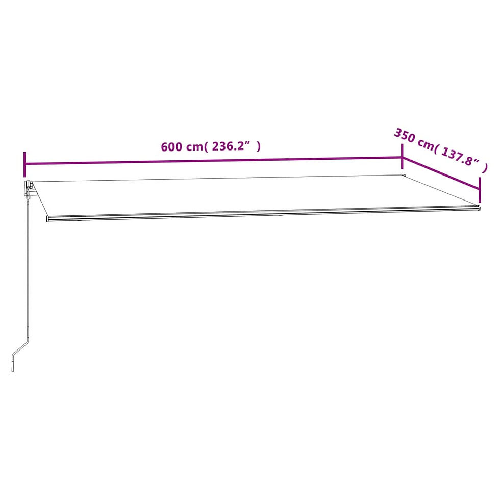 Miniature : Store Banne Electrique 6M X 3.5M Anthracite