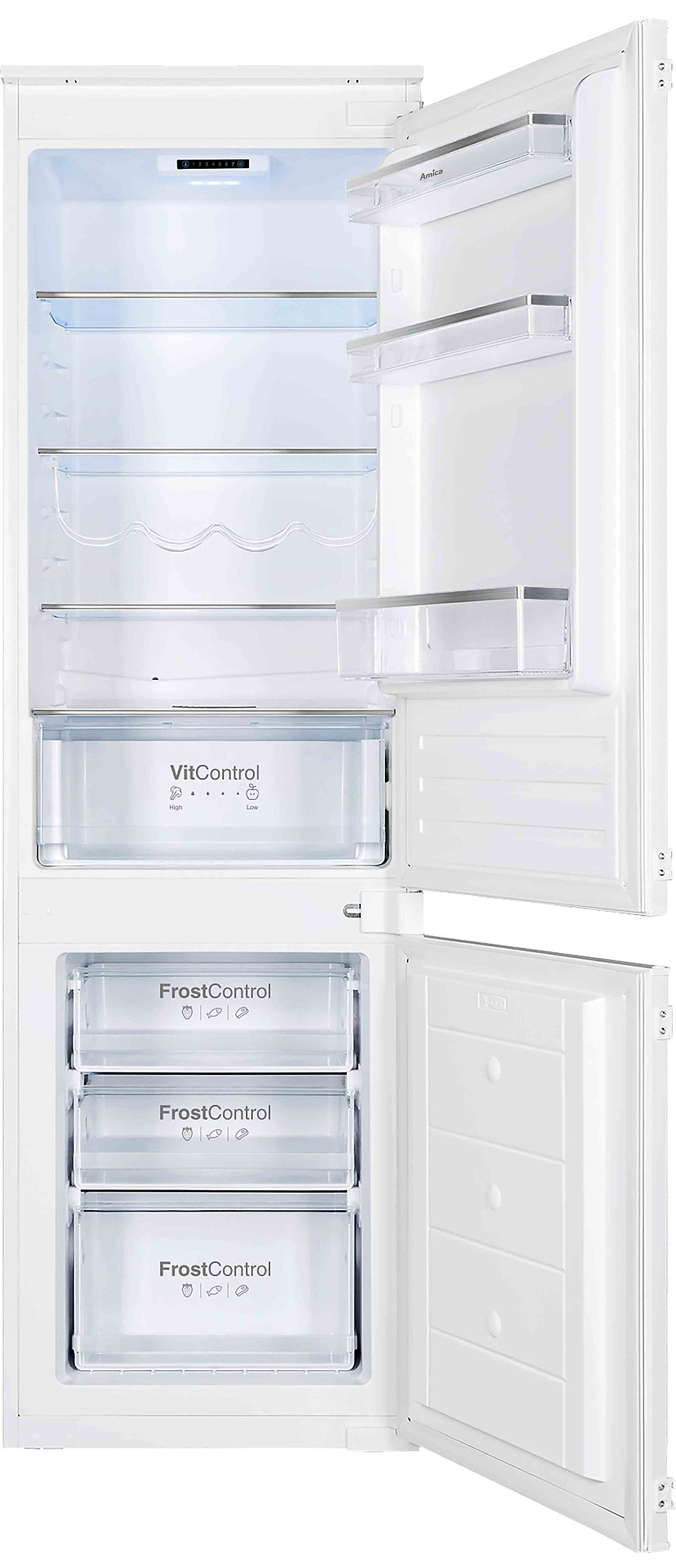 Miniature : Frigo Congélateur 2 Portes Encastrable 1m77 Amica Garantie 2 ans