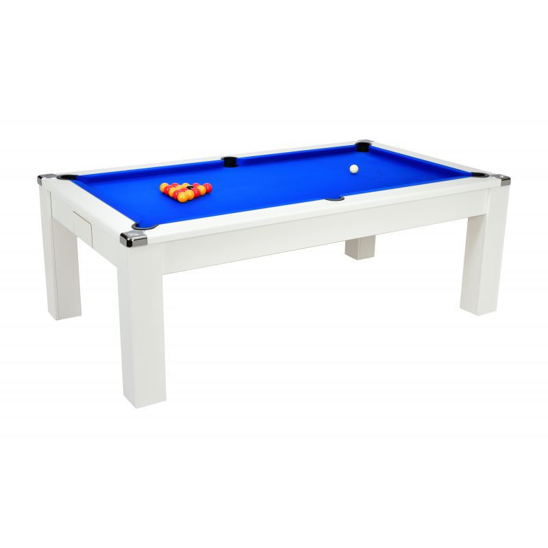 Miniature : Billard convertible en table 7ft Blanc