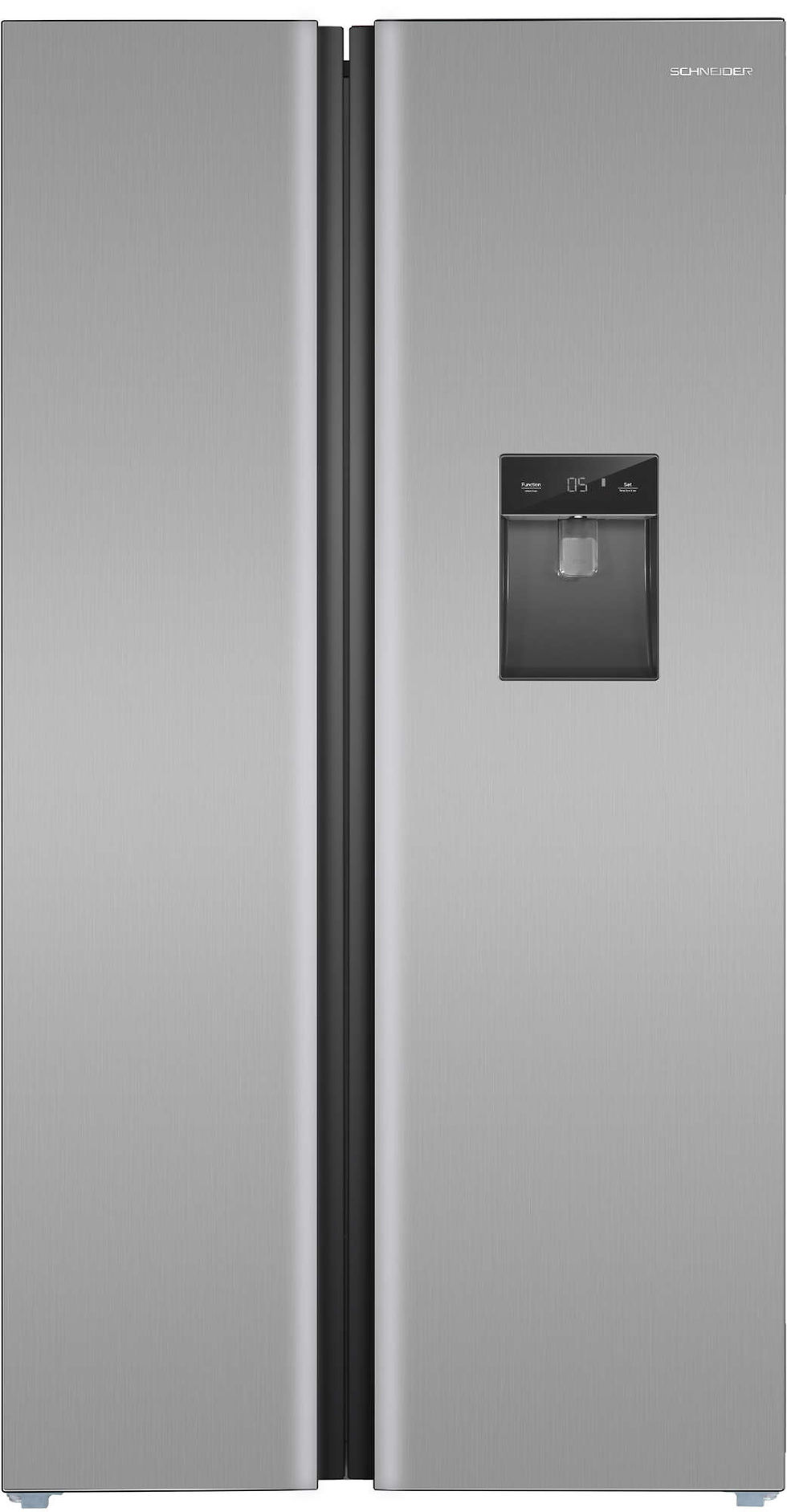 Frigo Américain 503 l. Avec Distributeur D 'Eau Inox Schneider